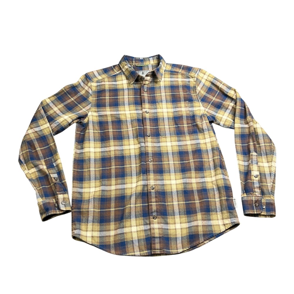 Royal Robbins Men's Medium Lieback Flannel Plaid Long Sleeve Button Up Shirt